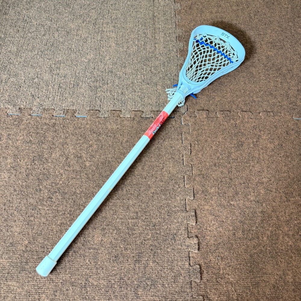 STX FiddleSTX Lacrosse Stick Mini Recreational White Blue‎ 30 Inch kids